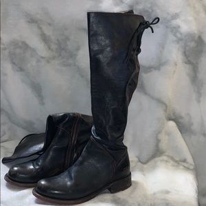 Bed Stu tall black leather boots